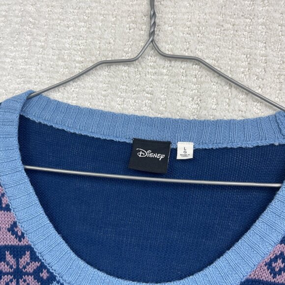 Disney Lilo & Stitch Holiday Ugly Stichmas Christmas Knit Sweater Women L Read* - Picture 7 of 16